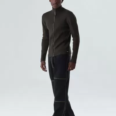 Sweater Tricot Zipped Cotton Osklen