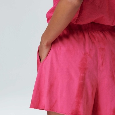 Short Fem Tie Dye Pink Osklen
