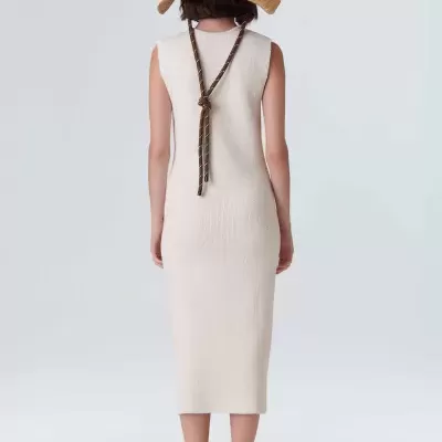 Vestido Midi Tricot Reciclado Osklen
