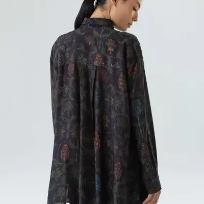 Camisa Bolsos Semente Dark Osklen