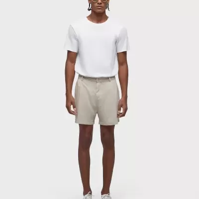 Short fluid linen pleats Osklen