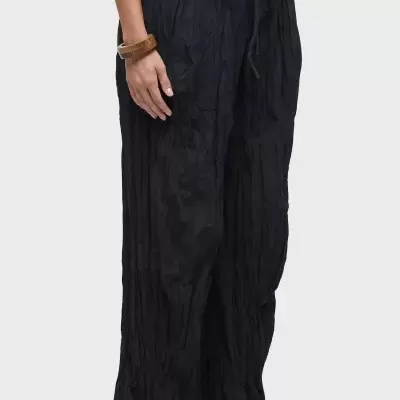 Calça recortes tricoline wrinkled Osklen