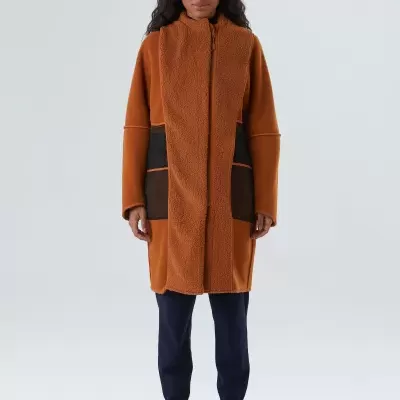 Casaco Midi Fleece Double Face Osklen