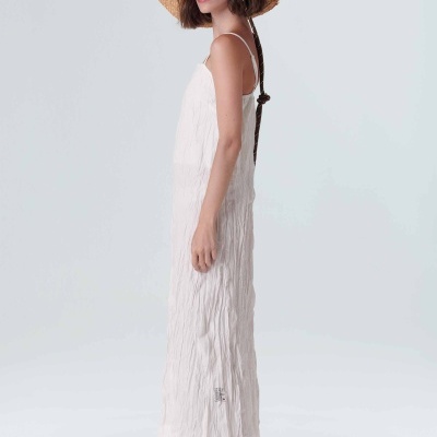 Vestido Pleat Midi Osklen