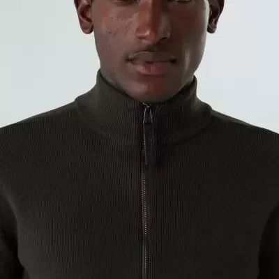 Sweater Tricot Zipped Cotton Osklen