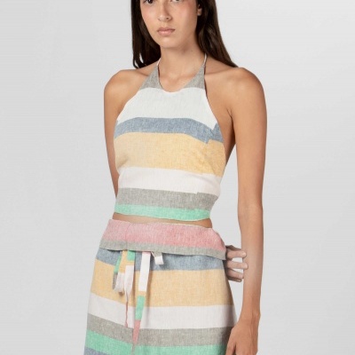 Top Cropped Stripes Colors Osklen