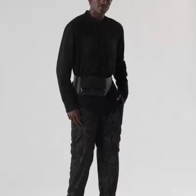 Camisa Colarless Bordado Osklen