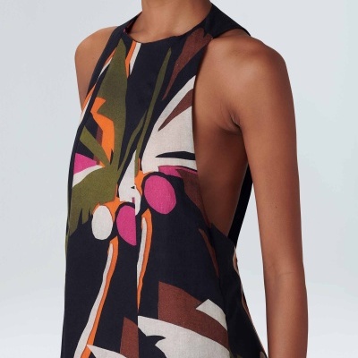 Vestido Coqueiro Longo Osklen