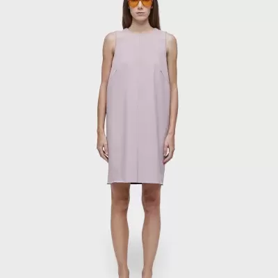 Vestido superlight curto double face v