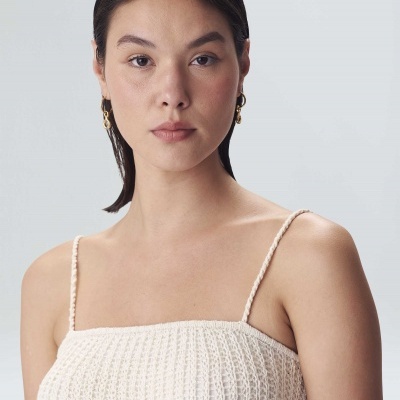 Vestido Tricot Canelado Rustic Osklen