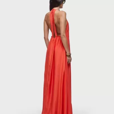 Vestido nadador amplo longo