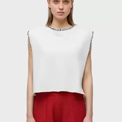 Sleeveless Moletom Juta Pespontos Osklen