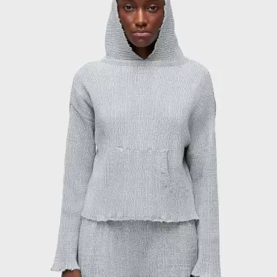 Casaco Tricot Capuz Frayed Osklen