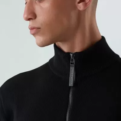 Sweater Tricot Zipped Cotton Osklen