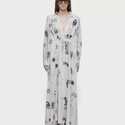 Vestido chemise longo rio day