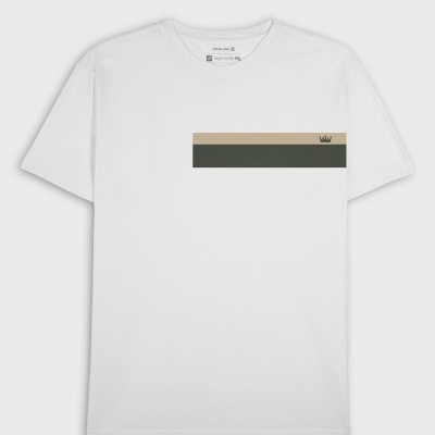 T-shirt Stone Listrado Black Sand Osklen