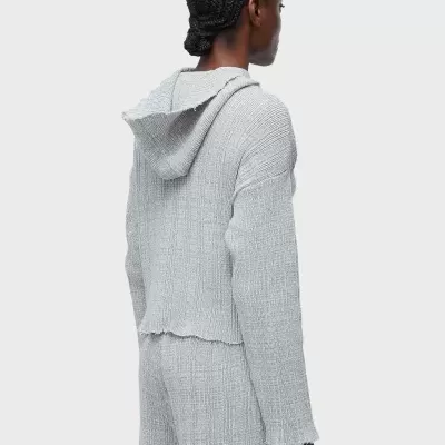 Casaco Tricot Capuz Frayed Osklen