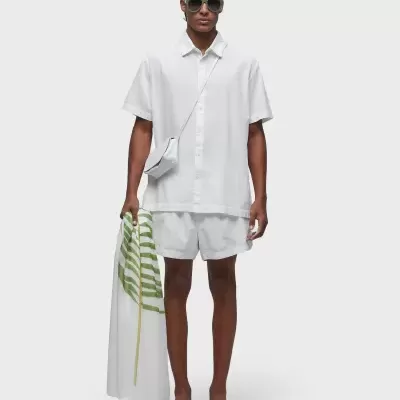 Lenço Folha Palmeira Verde Osklen