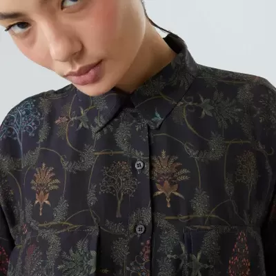 Camisa Bolsos Semente Dark Osklen