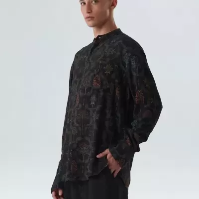 Camisa Linen Semente Dark Ml Osklen