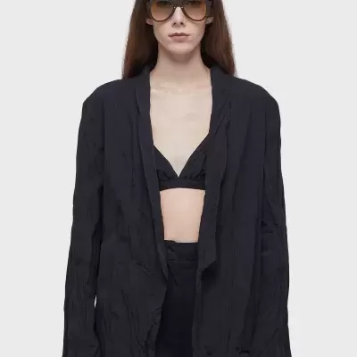 Blazer Tricoline Wrinkled Osklen