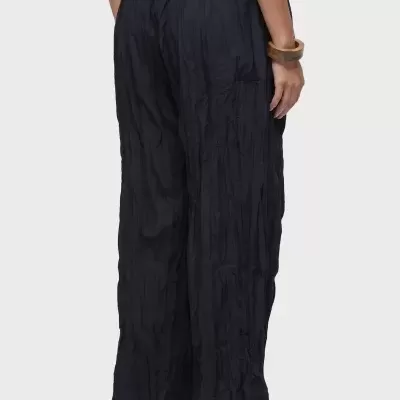 Calça recortes tricoline wrinkled Osklen