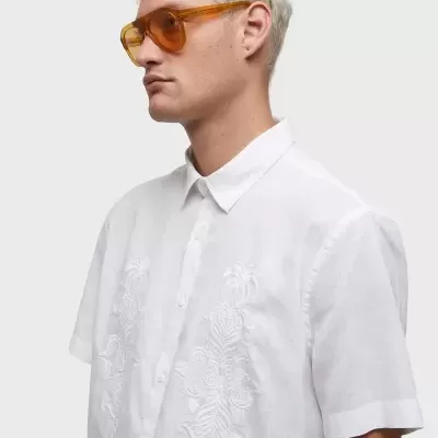 Camisa Bordado Linen Arabesco Osklen