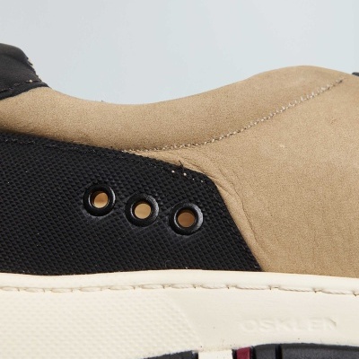 Tenis Hybrid Laces Nobuck Masc Bege