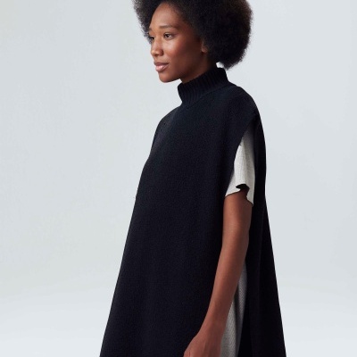 Colete Tricot Gola Alta Bouclet Osklen