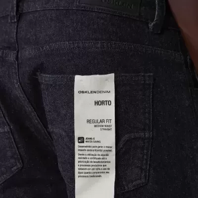 Calça Jeans Horto Basic Black Osklen