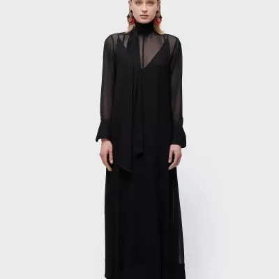 Vestido Longo Gola Osklen