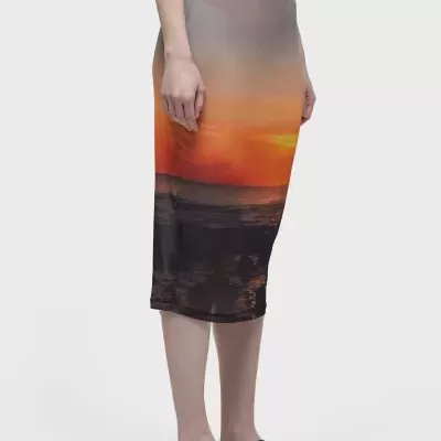 Saia Tule Por Do Sol Osklen