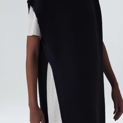 Colete Tricot Gola Alta Bouclet Osklen