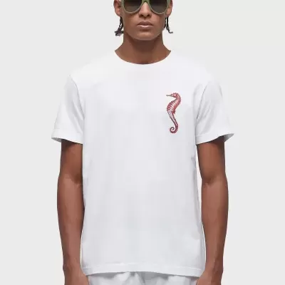 T-shirt Stone Sea Horse Colors Osklen