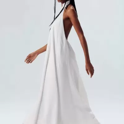 Vestido Gola Longo Osklen