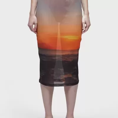 Saia Tule Por Do Sol Osklen