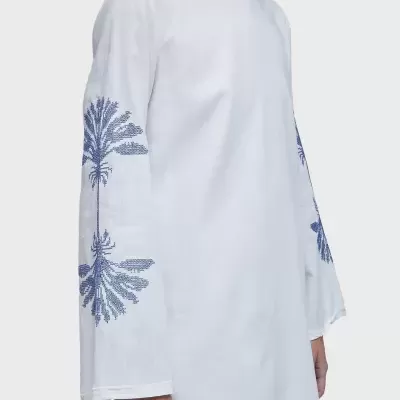 Vestido curto azulejo