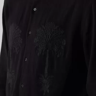 Camisa Colarless Bordado Osklen