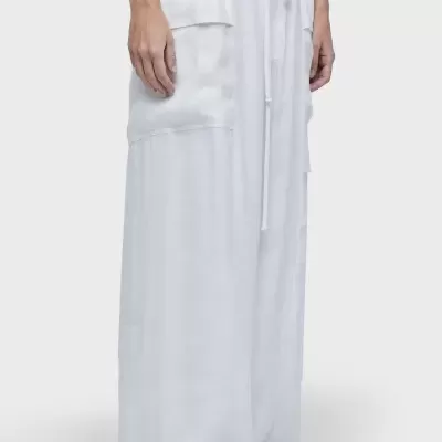 Calça over street linho reciclado