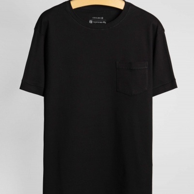 T-Shirt Suedine Black