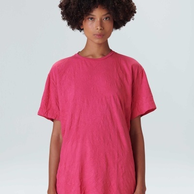 T-shirt Fem Over Amassada Osklen