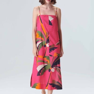 Vestido Coqueiro Cut Midi Osklen