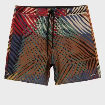 Bermuda Surf Folhagem Grid Osklen