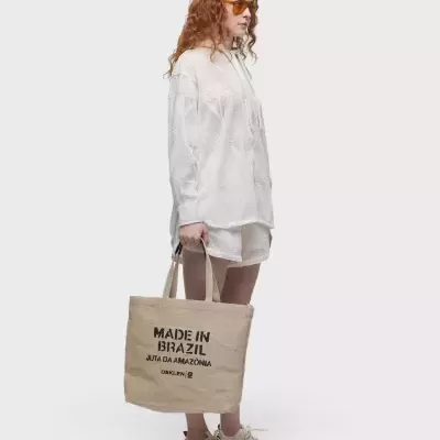 Camisa Capuz Tela Bordada Sun Flower Osklen