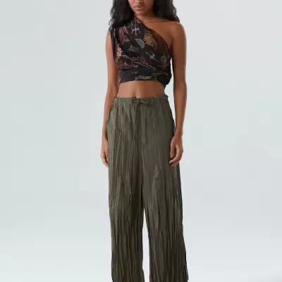 Calcas Tricoline Wrinkled Osklen