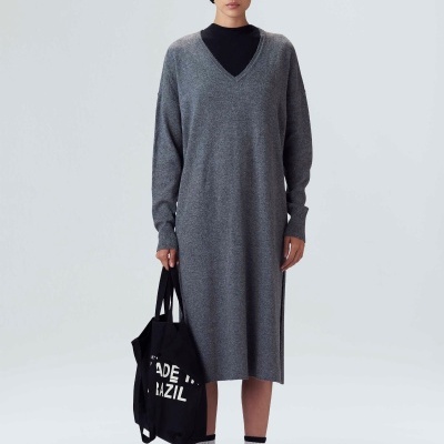 Vestido Longo Tricot Relaxed Osklen