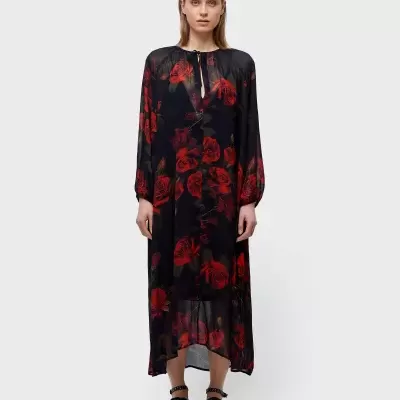 Vestido Longo Vintage Rose Osklen