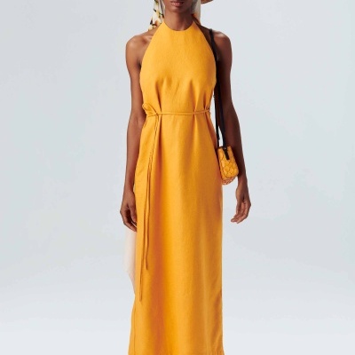 Vestido Transpassado Long Osklen