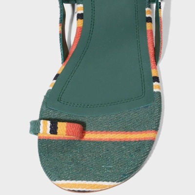 Sandália Lona Listras Atelier Osklen