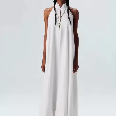 Vestido Gola Longo Osklen